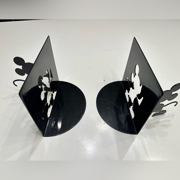 Disney Mickey Mouse Book Ends Michael Graves Metal Book Vintage Rare Collector